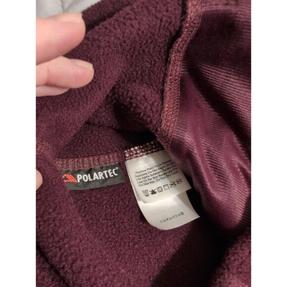 Eddie Bauer Polartec Fleece Full Zip Vest Men's Purple Size S Zip Pockets - Picture 6 of 9